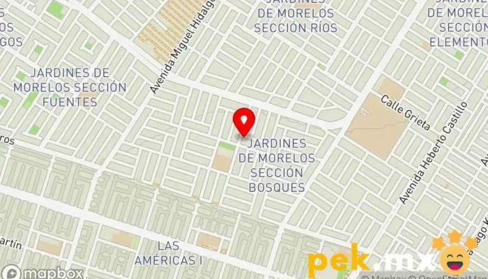 mapa de DELSA eléctricidad Electricista en Ecatepec de Morelos