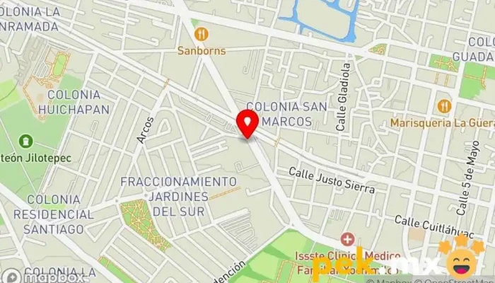 mapa de Des Elec en Baja y Alta Tensión Electricista en San Marcos