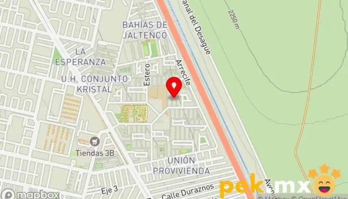 mapa de Diseño y Mantenimiento Eléctrico Industrial  en Alborada Jaltenco