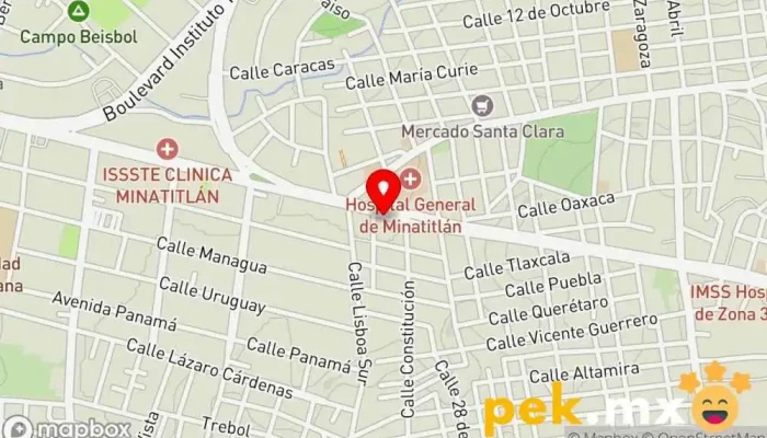 mapa de Distribuidora Elecrtrica del Golfo Tienda de electricidad en Minatitlán