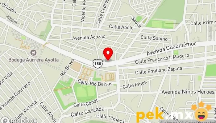 mapa de Distribuidora Electrica Del Valle Tienda de electricidad en Ixtapaluca