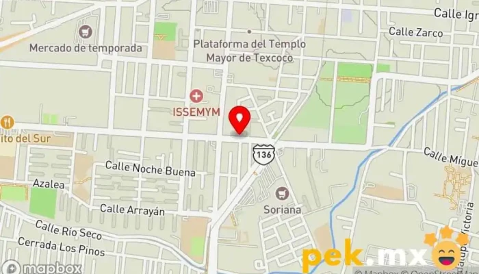 mapa de Distribuidora Eléctrica Tex Tienda de electricidad en Texcoco de Mora