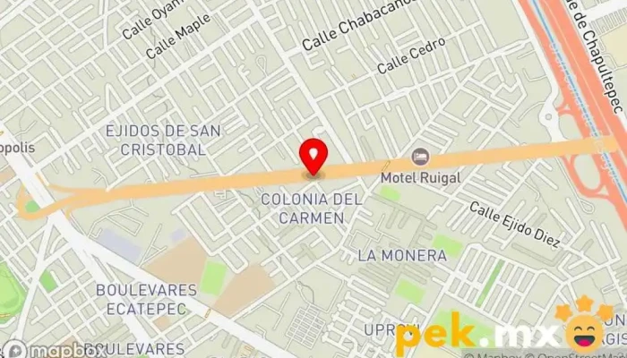 mapa de DISTRIBUIDORA ELECTRICA TEXCOCO Y MANTENIMIENTO ECATEPEC Tienda de electricidad en Ecatepec de Morelos