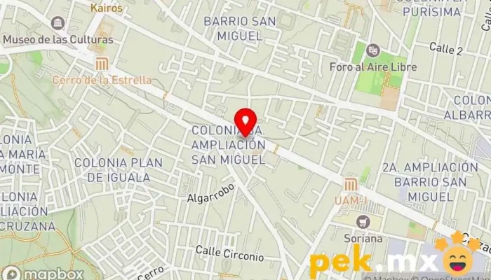 mapa de Distribuidora Santiago Ermita Tienda de electricidad, Tienda de materiales para la construcción, Tienda de iluminación en Iztapalapa, Ciudad de México