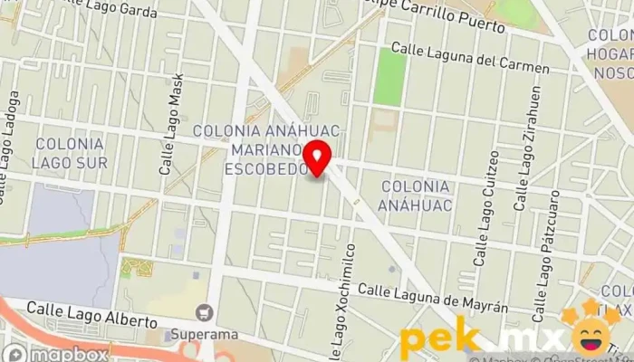 mapa de Distribuidora Santiago Muritz Tienda de iluminación en Miguel Hidalgo, Ciudad de México
