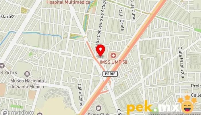 mapa de Distribuidoras Electricista en Tlalnepantla