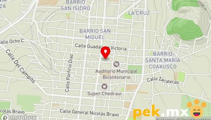 mapa de Edificio Municipal Capulhuac de Mirafuentes Ayuntamiento en Capulhuac de Mirafuentes