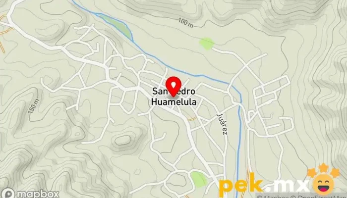 mapa de Edificio Municipal Diputación en San Pedro Huamelula