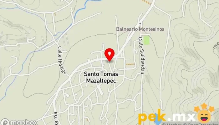 mapa de Edificio Municipal Santo Tomás Mazaltepec, Etla Oficina de gobierno local en Santo Tomás Mazaltepec