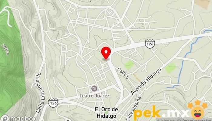 mapa de El Faria Electricista en El Oro de Hidalgo