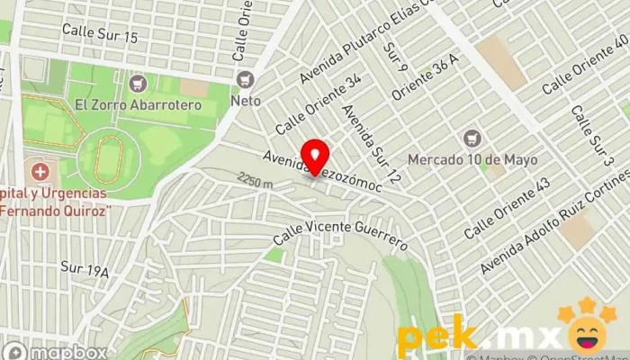 mapa de Electric. Electricista en Valle de Chalco Solidaridad