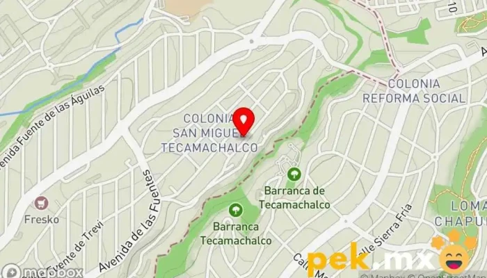 mapa de Electrica Andres Tienda de electricidad en Naucalpan de Juárez