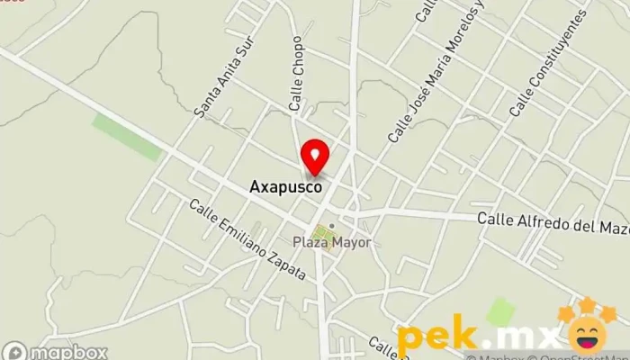 mapa de Electrica Axapusco Ferretería en Axapusco