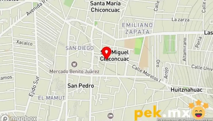 mapa de Electrica Ceballos Tienda de electricidad en Chiconcuac de Juárez