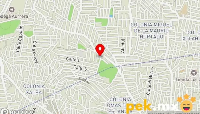 mapa de Eléctrica Deganika Electricista en Iztapalapa, Ciudad de México
