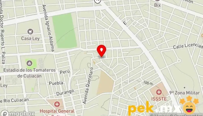 mapa de Eléctrica del Humaya Electricista en Culiacán Rosales