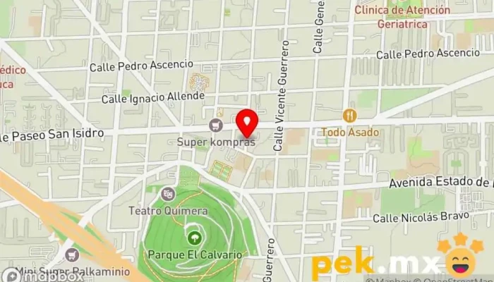 mapa de Eléctrica DIHESA Ferretería en Metepec