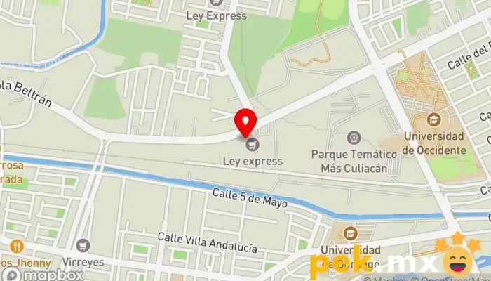 mapa de Electrica Dos Hermanos - Culiacan Ferretería en Culiacán Rosales