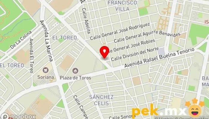mapa de Eléctrica Dos Hermanos Tienda de electricidad, Tienda de artículos de fontanería, Tienda de herramientas en Mazatlán