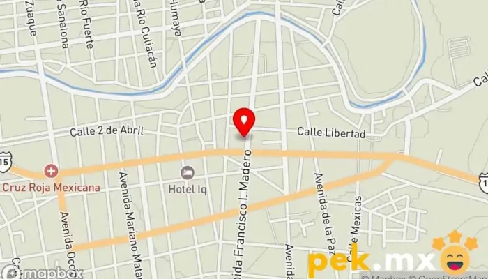 mapa de Eléctrica Fape Tienda de electricidad en Escuinapa de Hidalgo