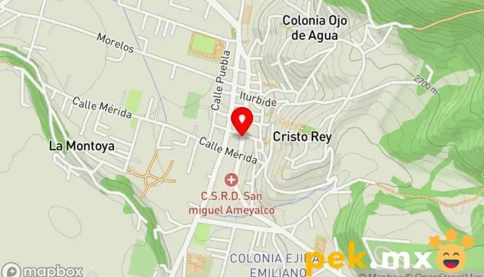 mapa de ELECTRICA FERSO Tienda de artículos para el hogar en San Miguel Ameyalco