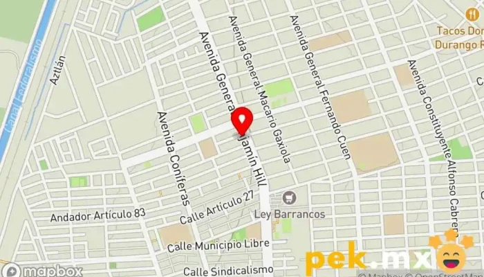 mapa de Electrica GAAMAG Electricista en Culiacán Rosales