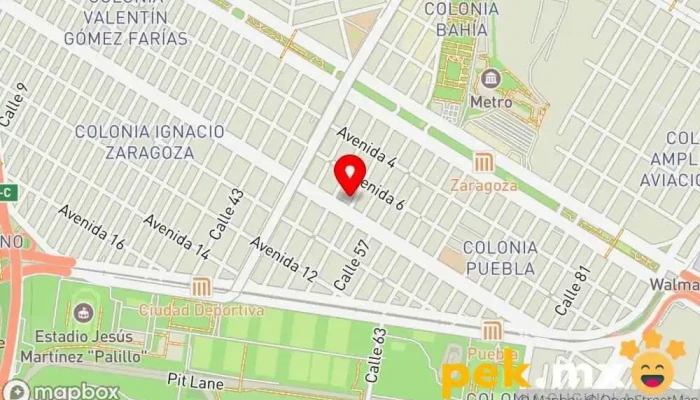 mapa de ELECTRICA GALLEGOS Electricista, Electrónica en Venustiano Carranza, Ciudad de México