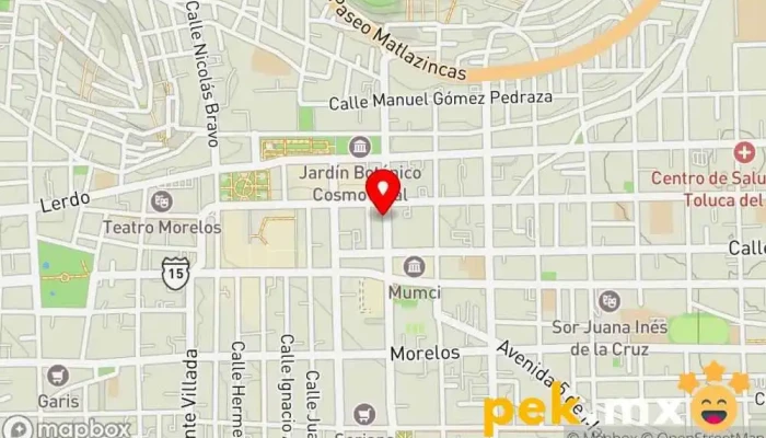 mapa de Electrica Galmos Tienda de electrodomésticos en Toluca de Lerdo