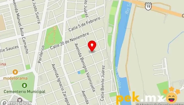mapa de Eléctrica Gonzalca Electricista en Guasave