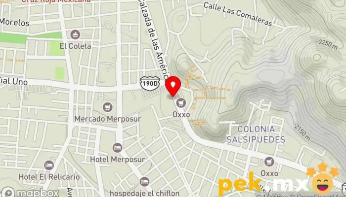 mapa de ELECTRICA GRIJALVA Ferretería en San Cristóbal de las Casas
