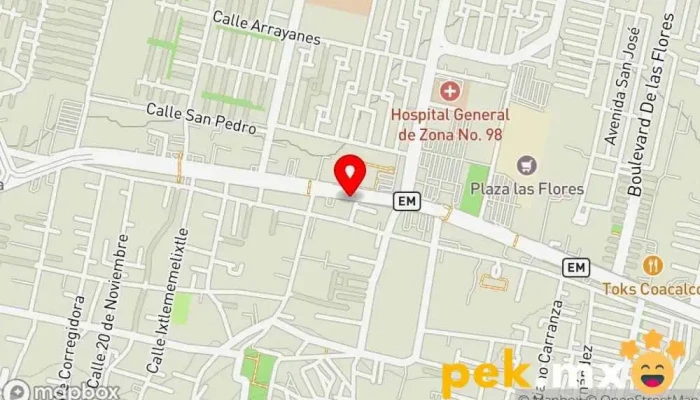 mapa de Electrica Harper Tienda de electricidad en San Francisco Coacalco