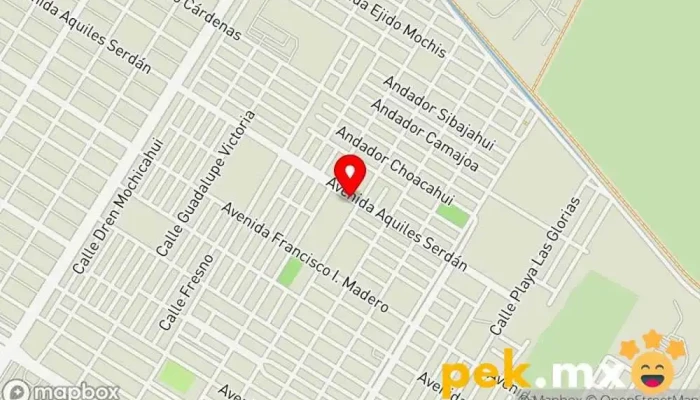 mapa de Eléctrica Heroch Servicio de reparación de electrodomésticos en Los Mochis