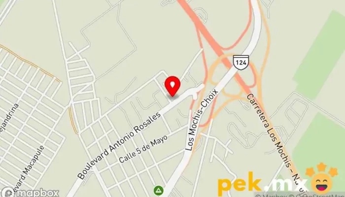 mapa de Eléctrica Industrial Navarez S.A. de C.V. Tienda de electricidad, Electricista en Ahome Los Mochis