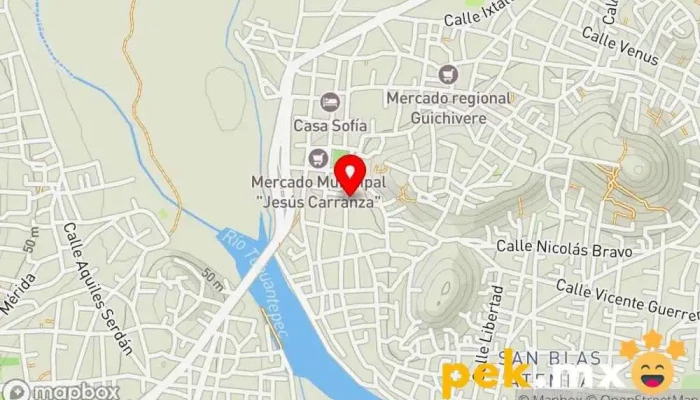mapa de Electrica Istmeña Suc. Tehuantepec Ferretería en Santo Domingo Tehuantepec