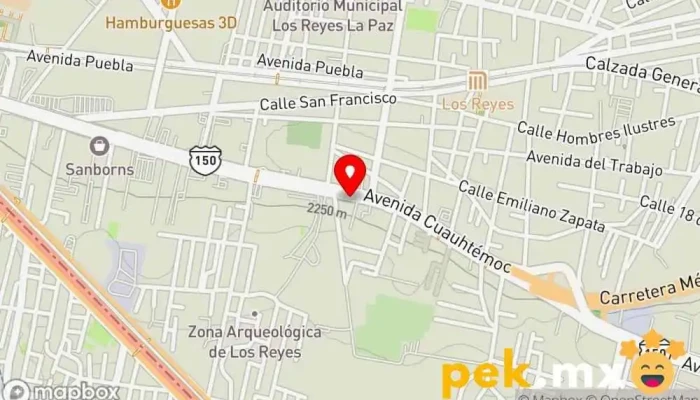mapa de Electrica la Paz  en Emiliano Zapata