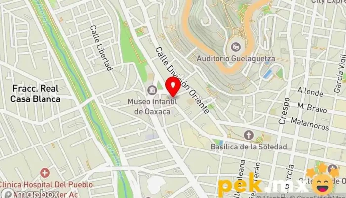 mapa de ELÉCTRICA MEXICANA Tienda de electricidad en Oaxaca de Juárez