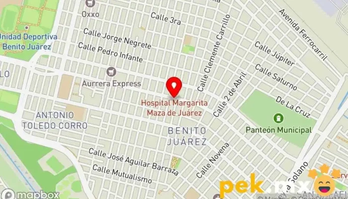 mapa de Eléctrica Monroy Tienda de electricidad en Benito Juárez