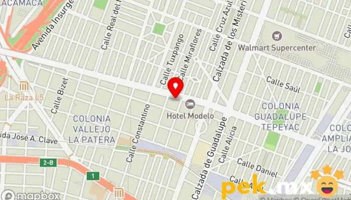 mapa de ELÉCTRICA POTRERO Electricista en Gustavo A. Madero, Ciudad de México