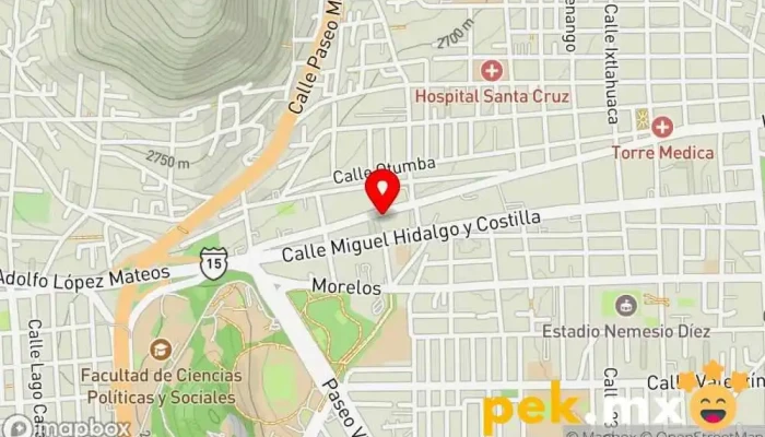 mapa de Eléctrica Rijal Electricista en Toluca de Lerdo