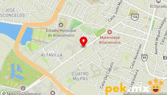 mapa de Eléctrica San Angel (Materiales eléctricos y Paneles Solares) Tienda de electricidad en Atlacomulco de Fabela