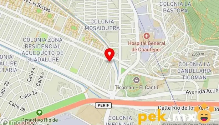 mapa de ELECTRICA SAN JUAN Electricista en Gustavo A. Madero, Ciudad de México