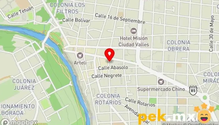 mapa de Eléctrica San Luis Electricista en Cdad. Valles