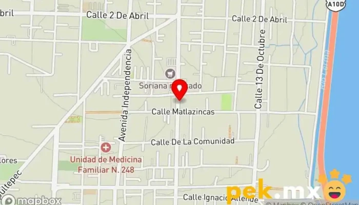 mapa de Eléctrica San Luis Tienda de electricidad en San Mateo Atenco