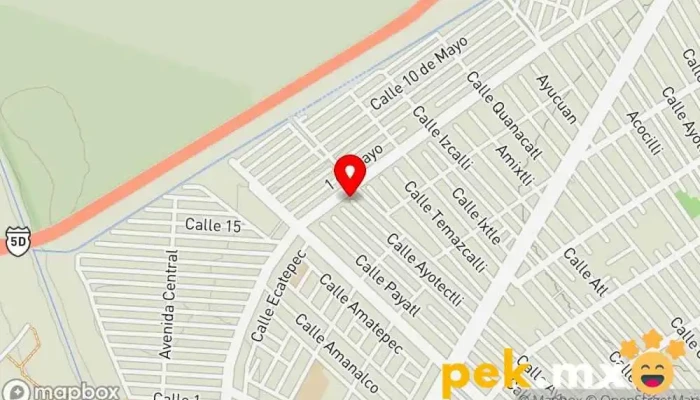 mapa de Eléctrica Santa Cruz Tienda de electricidad, Ferretería en Chimalhuacán
