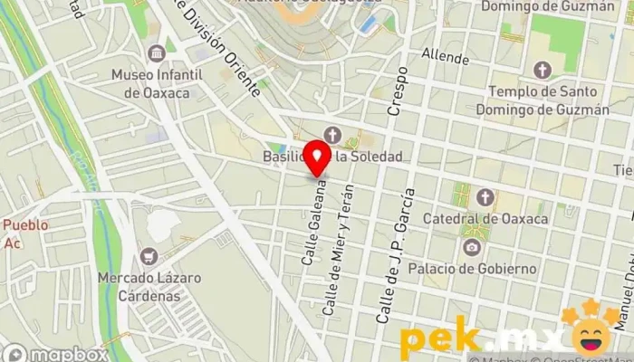 mapa de Eléctrica Santiago Tienda de repuestos para automóviles en Oaxaca de Juárez