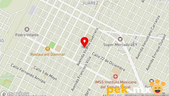 mapa de Eléctrica Serrano Electricista en Guamúchil