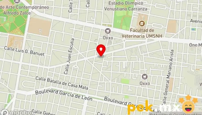 mapa de Eléctrica Silva Electricista en Morelia