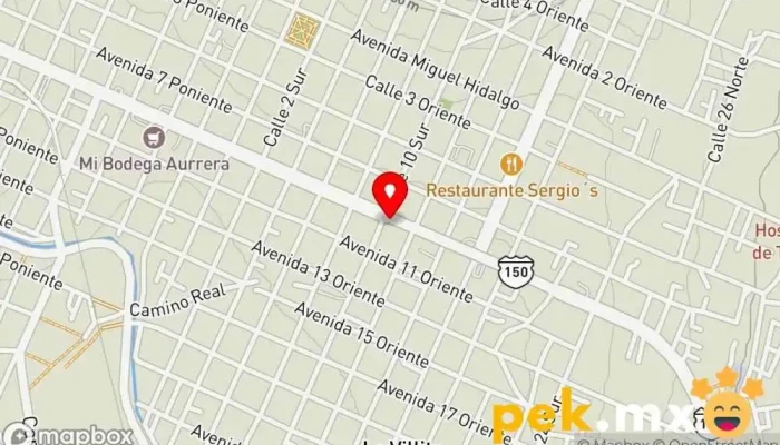 mapa de Eléctrica Slim Tienda de electricidad en Tecamachalco