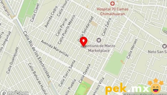 mapa de Electrica Sn.Francisco Tienda de electricidad, Tienda de artículos de fontanería, Tienda de herramientas en Chimalhuacán