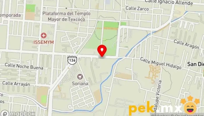 mapa de Eléctrica Texcoco Eletex Tienda de iluminación, Electricista, Fontanero, Tienda de herramientas en Texcoco de Mora